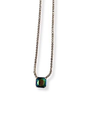 Sienna Riley Square Necklace - Jet Brandy